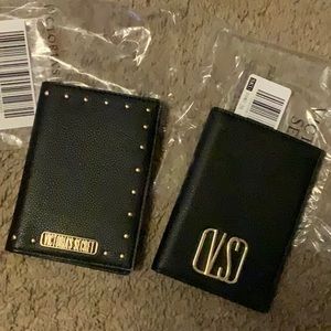 Two Victoria secret pass port holders
